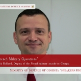 The Lecture of the French Military Attache in Georgia Major Yannick Rolland