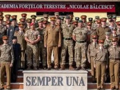 იუნკერების ვიზიტი რუმინეთში  ნიკოლაე ბალჩესკუს სახელობის სახმელეთო ძალების აკადემიაში 