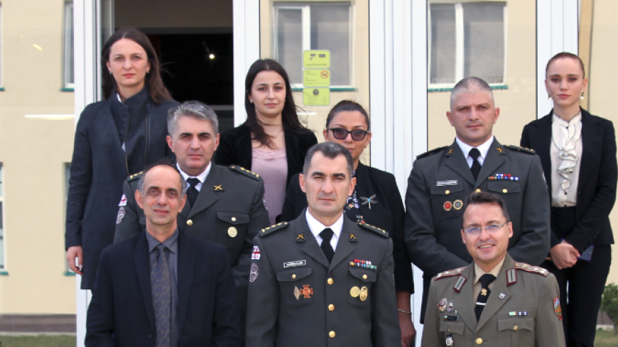 Representatives of Rakovski National Defence College of Bulgaria at the National Defence Academy of Georgia