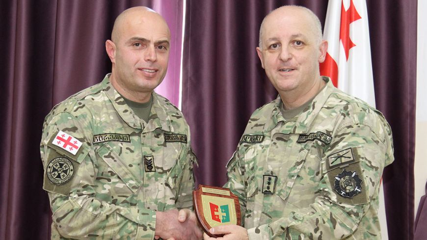 Visit of the Sergeant Major of the Georgian Armed Forces at the Command and Staff College.  