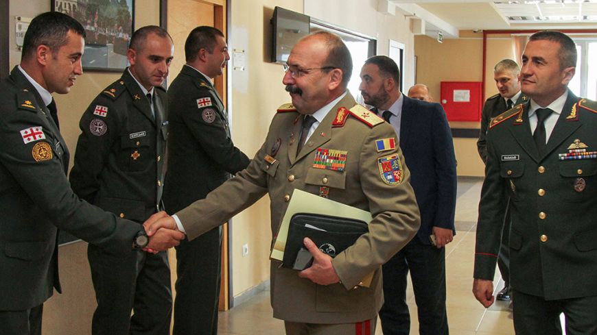 VISIT OF THE RECTOR OF THE ROMANIAN LAND FORCES ACADEMY TO THE NATIONAL DEFENCE ACADEMY