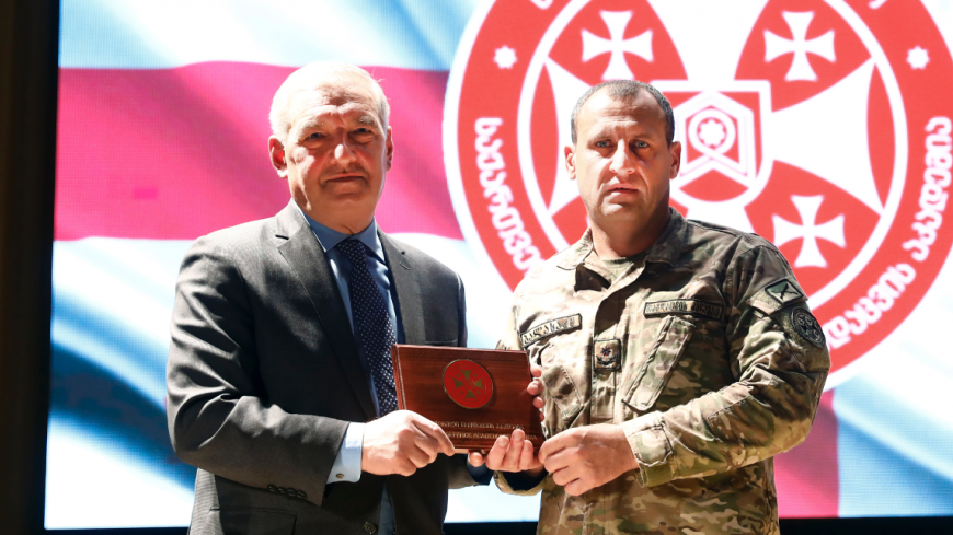 Deputy Speaker of the Parliament of Georgia Giorgi Volski held a public lecture for the Junkers of the National Defence Academy