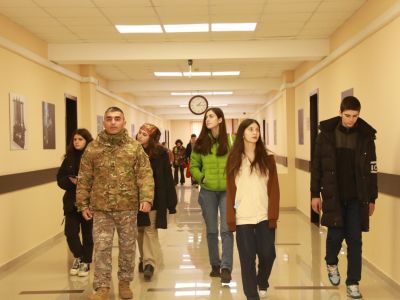 The National Defence Academy was visited by students and leaders of LEPL - Public School No. 2 of Abkhazia