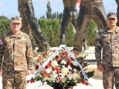 Paid tribute to the memory of the Georgian soldiers