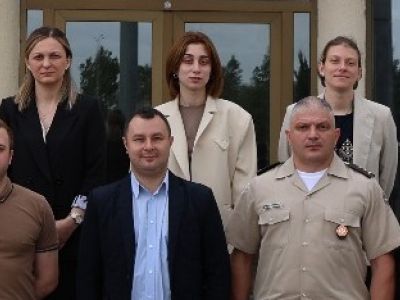 Academy of Georgia welcomed the staff from the International Relations Department of the Nicolae Balcescu Land Forces Academy of Romania