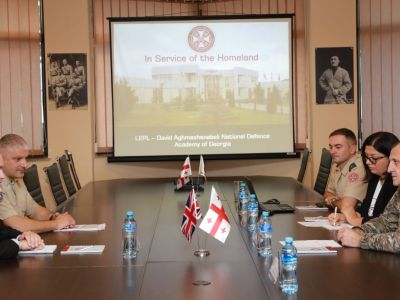 The British Defense Attaché, visited the National Defense 