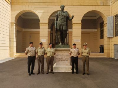  The Rector of the Academy  visited the Military Academy in Modena  Italy