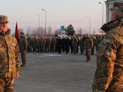 Today, an award ceremony was held for the personnel of the National Defence Academy at the parade ground