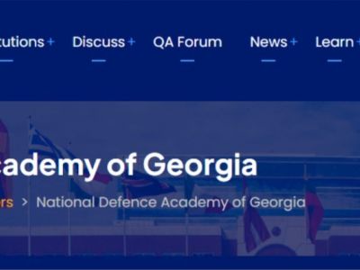 Academy of Georgia is currently working towards obtaining NATO institutional accreditation